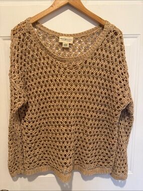 Ralph Lauren Denim & Supply Open Knit Crochet Sweater
